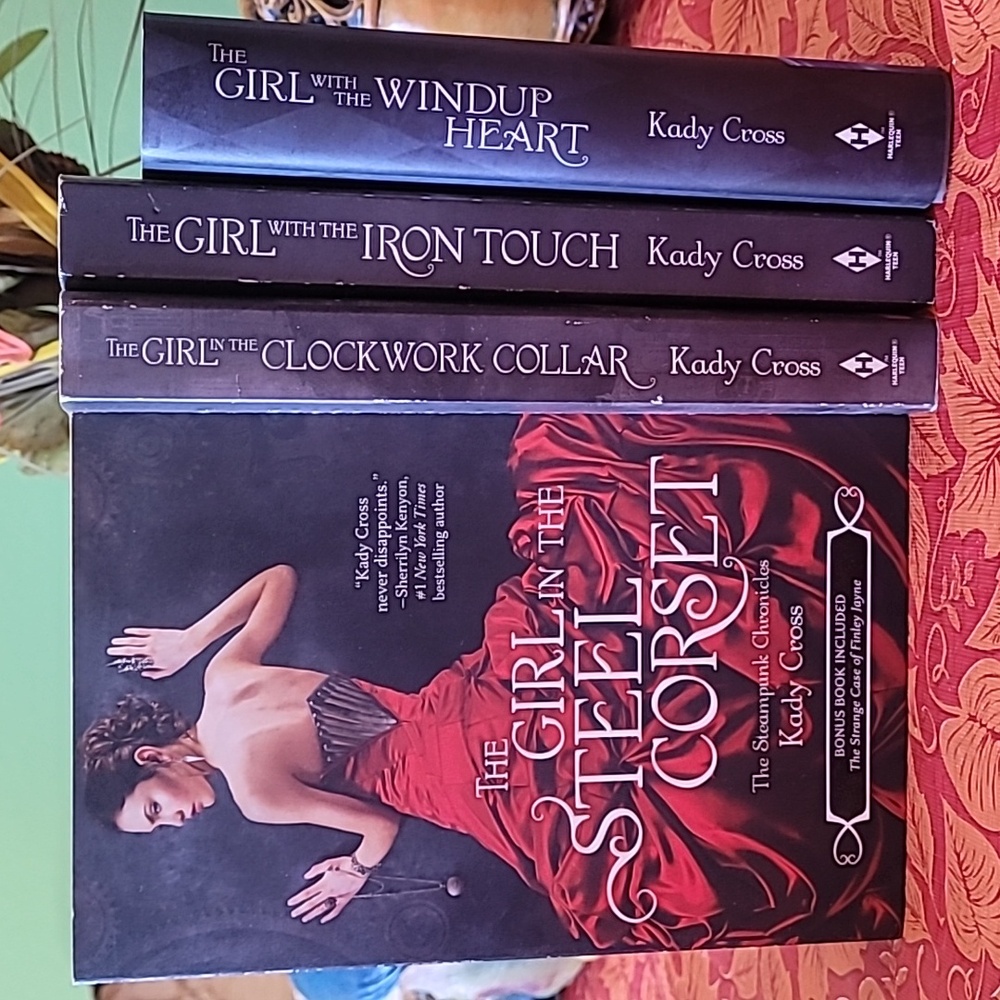 Red and Black Coffee Table Book Set
